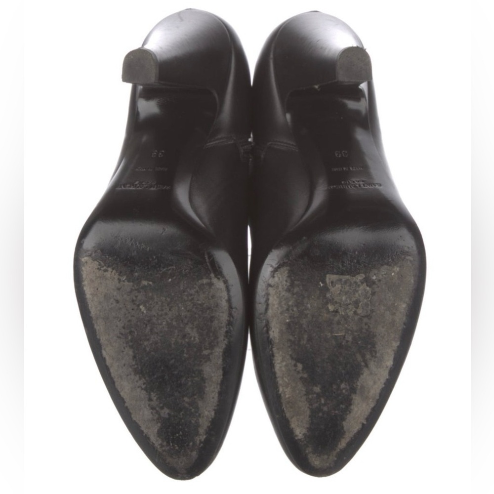 Saint Laurent Sleek Black leather Ankle Booties - Picture 6 of 7